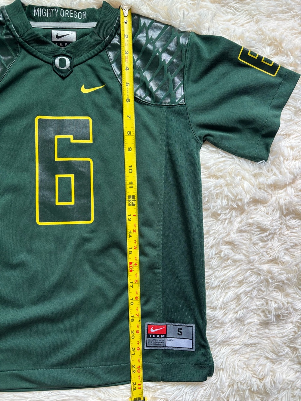 Nike Oregon Ducks #6 Football Jersey Youth Kids Size S 8/10 Green Mighty - Picture 5 of 6